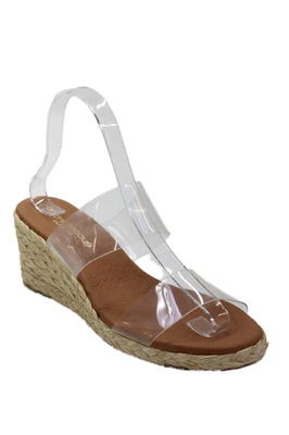 Sandalias de cuña Andre Assous transparentes para mujer talla 7 Foto 1 de 4