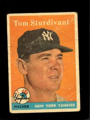 1958 TOPPS #127 TOM STURDIVANT POOR YANKEES *NY0641 - Image 1 of 2