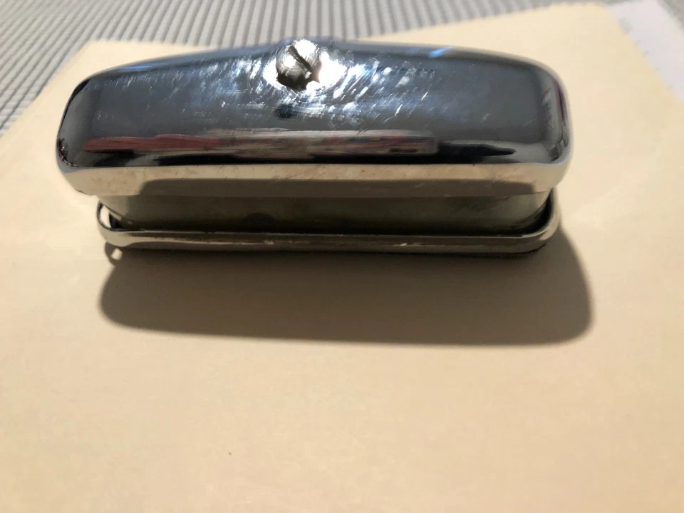 Lámpara de luz de matrícula vintage Triumph TR3A Lucas lente de vidrio nublado Foto 1 de 4