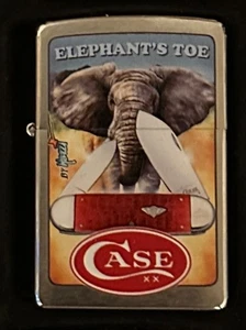 Zippo by Mazzi “2010 CASE XX ELEPHANT's TOE” on Chrome Finish , LTD 91/250 RARE - Picture 1 of 2
