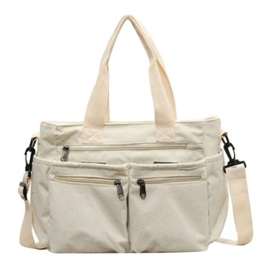Tote Bag Women Large Crossbody Bag Stylish Handbag for Women Corduroy/Canvas ... - Picture 1 of 9
