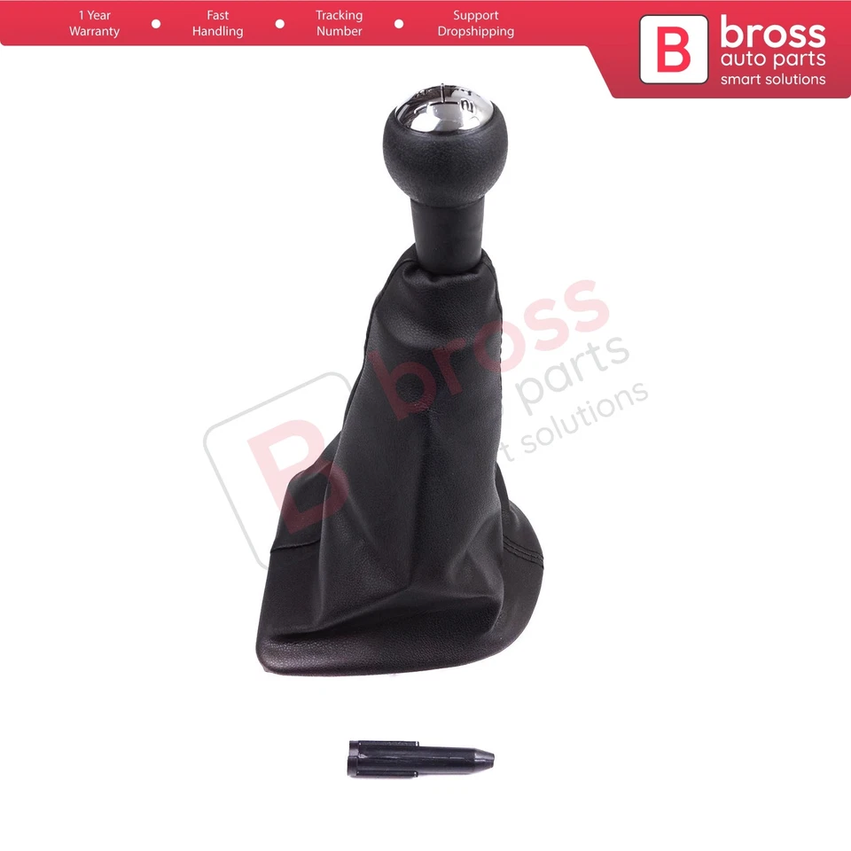 Juego de polaina de arranque negro perilla palanca de cambios Bross BSP810 7588.VQ para Peugeot 307 Foto 1 de 4