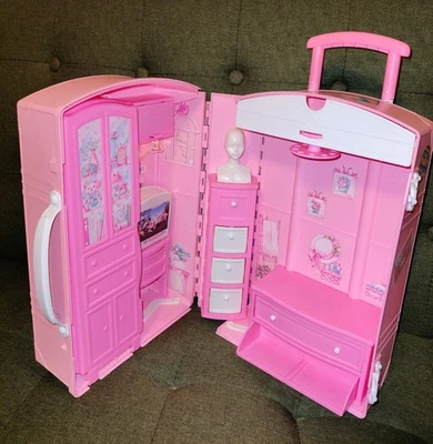 Barbie Wohnraum Reisekoffer Vintage Rar 1995 Mattel Italy - Bild 1 von 4