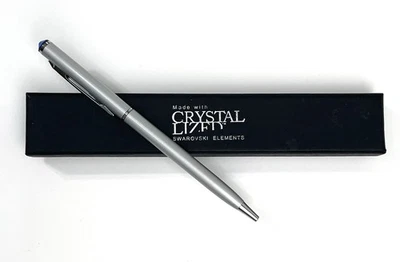 Bolígrafo de tinta hecho con elementos de cristal de Swarovski Foto 1 de 4