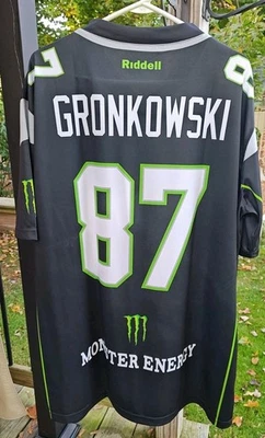 Camiseta Rob Gronkowski Monster Energy #87 Talla XXL Riddell Black Patroits Foto 1 de 4