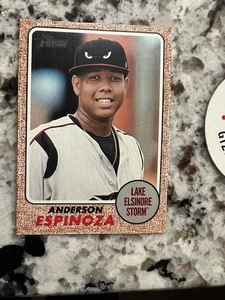 2017 TOPPS HERITAGE MINOR SP CARD LAKE ELSINORE STORM ANDERSON ESPINOZA #204 - Picture 1 of 1