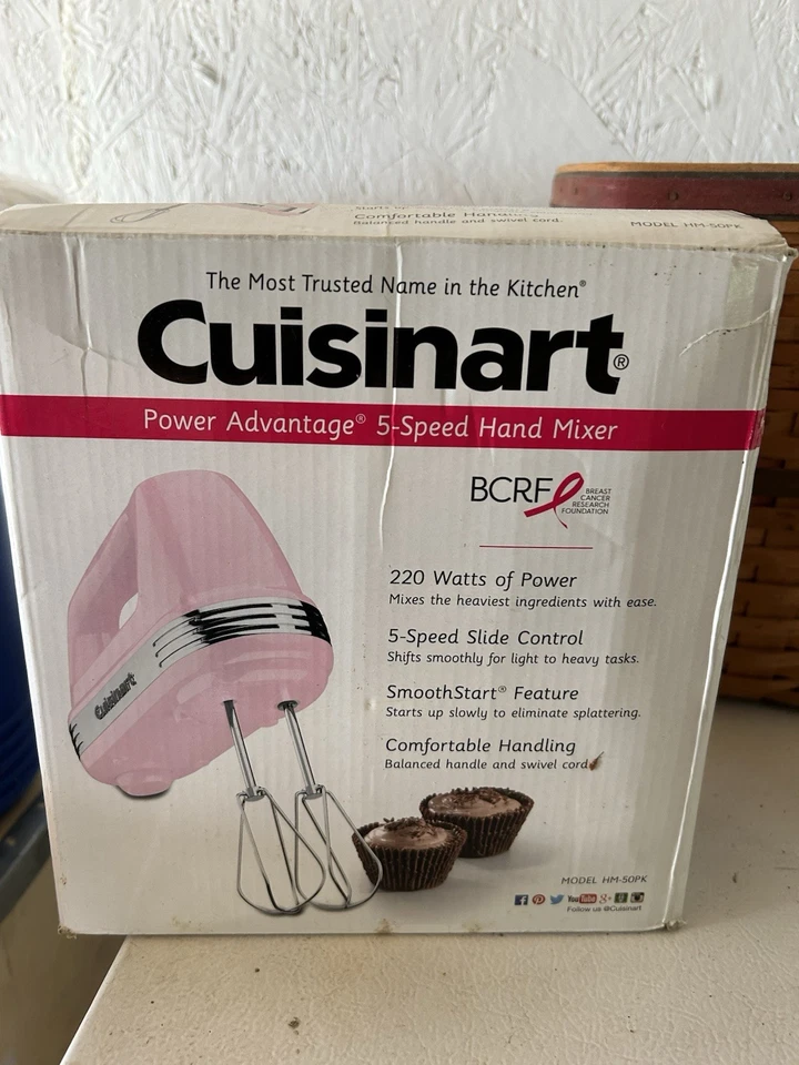 Cuisinart Power Advantage 5-Speed 220W Hand Mixer 白色 HM-50(开箱) — 第 1/1 张图片