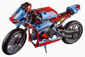 LEGO TECHNIC 42036 STREET MOTORCYCLE complete (01/6)