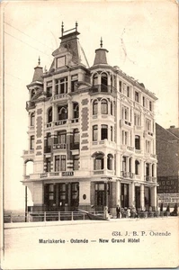 New Grand Hotel Ostende postal 1916 postal de campo censura Lisa Weitzel - Imagen 1 de 2