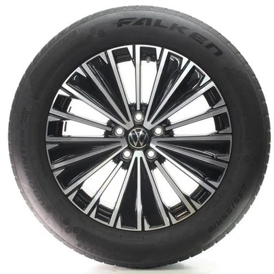 VW Tiguan CT1 Winterräder Napoli Schwarz Glanz Falken 235/55R18 DOT24 571601025K - Bild 1 von 4