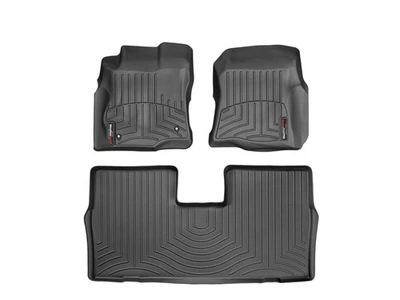 Revestimiento de piso WeatherTech para Pontiac Torrent 2006-2009 - 1ª y 2ª fila, negro Foto 1 de 4