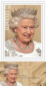 Estampillas de Alderney: "Reina Isabel II - Monarca reinante más larga" Pres Pack 2015 - Imagen 1 de 6