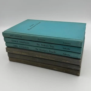 Regents Renaissance / Restoration Drama Lot of 6 HC Books University of Nebraska - Picture 1 of 22