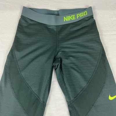 Leggings Nike Pro verdes niñas talla XL Foto 1 de 4