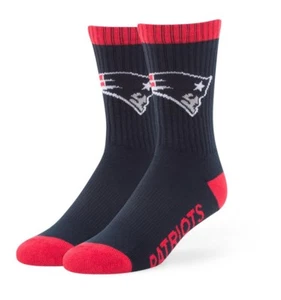 New England Patriots Socks '47 Brand Large Navy Blue Men’s 9-13 Women’s 10-12 - Picture 1 of 2