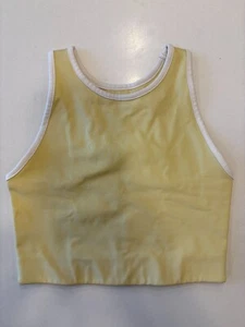 GIRLFRIEND COLLECTIVE Yellow Dylan Tank Sports Bra S - Picture 1 of 3