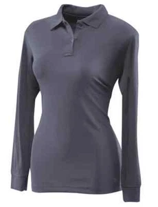 TRU-SPEC 4420 WOMENS 2XLARGE (46-49) LONG SLEEVE PERFORMANCE POLO SHIRT NAVY - Picture 1 of 3
