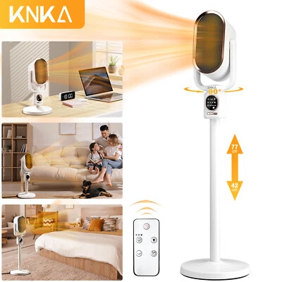 Keramik Heizlüfter 2000W Heizstrahler Elektro Heizung Mit Fernbedienung Weiß DHL - Bild 1 von 4