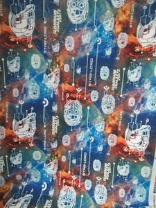 GUARDIANS OF THE  GALAXY GLOW  100%  Cotton Fabric   Rare  23"  X 43" W  New - Picture 1 of 9