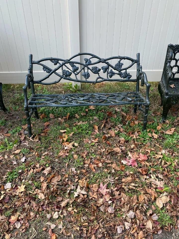 VICTORIAN STYLE CAST IRON TWIG BENCH - R712 Cover