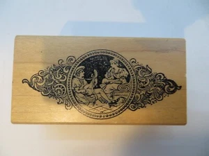 Gummistempel LIEBHABER SERENADE Gumbo Grafik Stempelwerke Renaissance Mandoline - - Bild 1 von 3