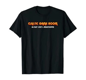 16-Bit 100% Awesome T-Shirt by Classic Game Room | 5 Colors Official CGR - Picture 1 of 6