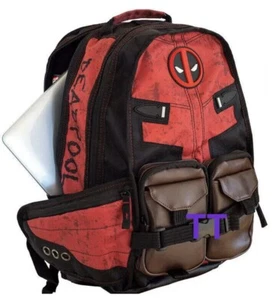 Marvel Deadpool Cosplay School Bag Men Travel Large Capacity Backpack Laptop Bag - Picture 1 of 9