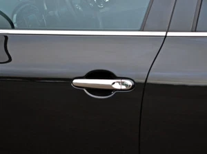 Chrome Door Handle Trim Set Covers W/O Keyless Entry To Fit Nissan Juke (2010 - Picture 1 of 6