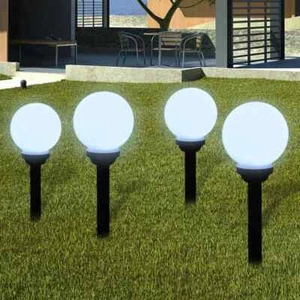 Outdoor Pathway Light Patio LED Solar Walkway Light with Ground Spike vidaXL - Picture 1 of 60