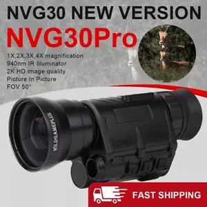 NVG30 helmet night vision 940nm IR monocular wide lens Wide View 50° gen3 NVG20 - Picture 1 of 11