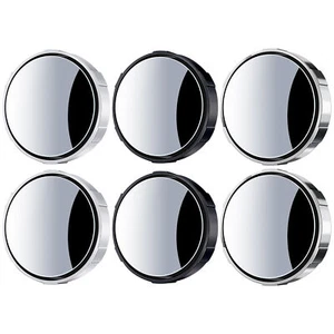 2pcs Suction Cup Rear View Auxiliary Blind Spot Mirror Wide Angle Car Truck SUV - Picture 1 of 15