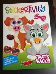 Sticker Book STICKERTIVITY THAT'S WACKY! KIDS BRAND NEW CREATE FUNNY FACES FUN! - Imagen 1 de 2