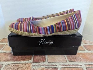 NIB Multi Color Slip on Women's Canvas Shoes Beacon Fashion and Fit sz 11 SS - Picture 1 of 7