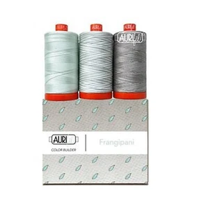 Aurifil Color Builder Frangipani Thread Collection Colors 2800 4060 and 4670 - Picture 1 of 3