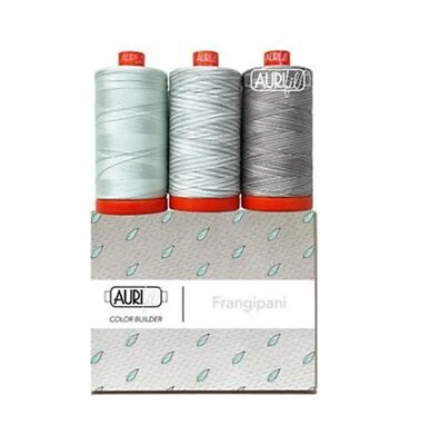 Aurifil Color Builder Frangipani Thread Collection Colors 2800 4060  and 4670 - Image 1 of 3
