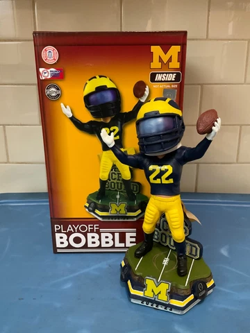 FOCO / Forever Collectibles  -  Michigan Wolverines  “Playoff”  BobbleHead Cover