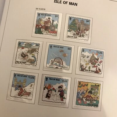 Isla de Man COMO NUEVO Dennis & Gnasher-Navidad 2018 Set Especial The Beano MNH WCP Foto 1 de 4