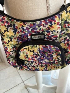 Purse 90s Nine & Co West Y2k Geometric Pink Yellow Shoulder BAG WOMEN'S Handbag - Picture 1 of 12