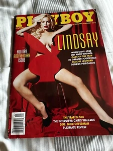 PLAYBOY Magazine January/February 2012 ~ LINDSAY LOHAN Holiday Anniversary Issue - Picture 1 of 2