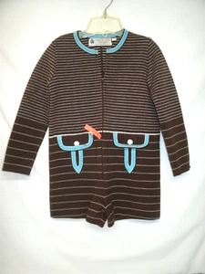 1970's Original Boys ** PICCOLINO/Gino Paoli-Italy** --Brown-Short Suit --Sz 4 - Picture 1 of 3