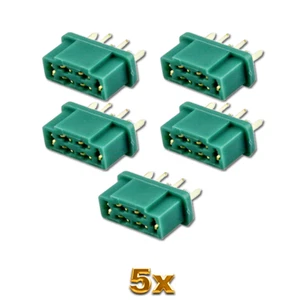 ✅ 5 Stück MPX Stecker Buchsen Female Hochstromstecker Multiplex Style 6 Polig M6 - Bild 1 von 7