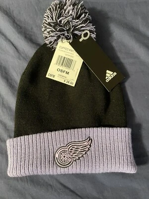 Detroit Red Wings Adidas Beanie “Hockey Fights Cancer” - Image 1 of 4
