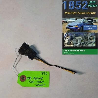 ⭐⭐OEM 1994-1997 FORD ASPIRE RADIADOR VENTILADOR DE REFRIGERACIÓN CONECTOR MACHO⭐⭐ Foto 1 de 2