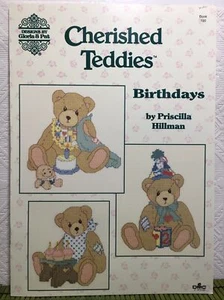 Cherished Teddies Birthdays Cross Stitch Patterns Designs by Gloria & Pat #100 - Picture 1 of 7