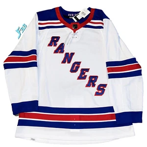 Adidas Primegreen New York Rangers White Authentic Road Jersey - 52-56 - Picture 1 of 4