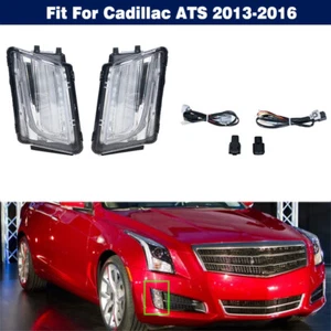Pair L+R Front Bumper LED Driving Fog Lights Lamps For Cadillac ATS 2013-2016 - Picture 1 of 6