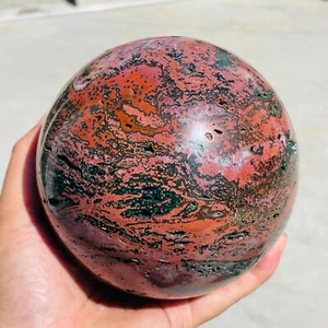 Grande sfera geode grezza drusa diaspro oceanico naturale 5,35 libbre cristallo guarigione - Foto 1 di 9