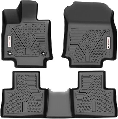 Juegos completos de 3 alfombrillas para todo tipo de clima para Toyota RAV4 2019-2024 delanteras medias traseras Foto 1 de 4