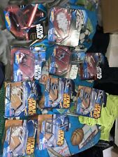 Star Wars Hot Wheels Die Cast Ships. Includes Stand. Lot of 10