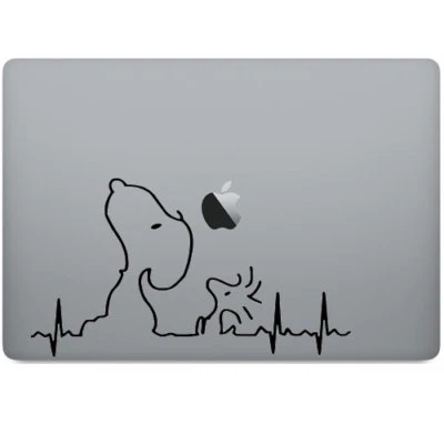 Heartbeat Lifeline S.noo.py for Macbook Laptop Car Window Wall Decal Sticker - Image 1 of 4